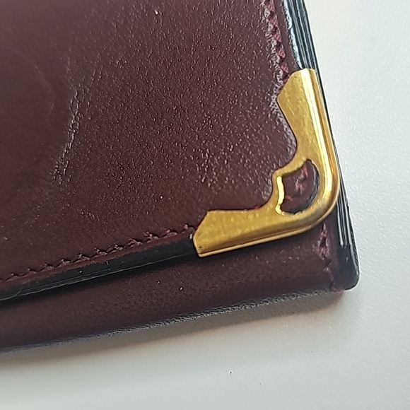 Cartier 4 keyholder burgundy/unisex goldtone hardware - Picture 4 of 15